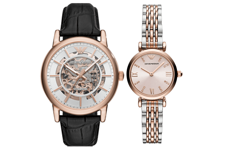 Armani Часы EMPORIO + 50m AR60007+AR11223