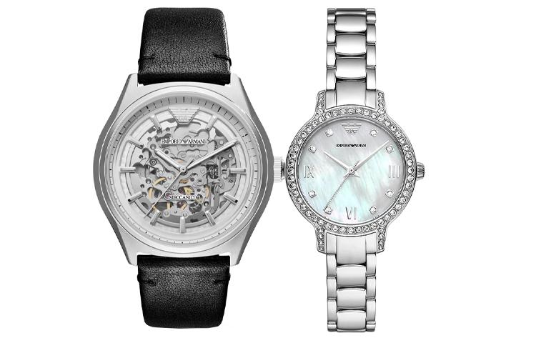 Armani Часы EMPORIO 43mm AR60003+AR11484