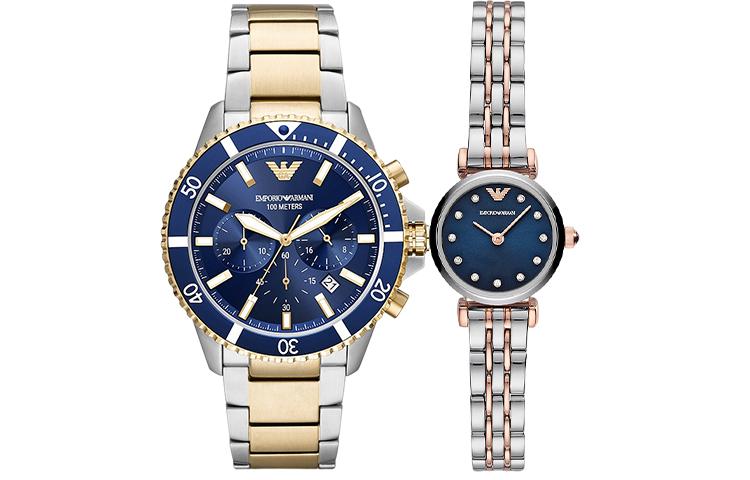 Armani Часы EMPORIO 100 43mm AR11222+AR11362