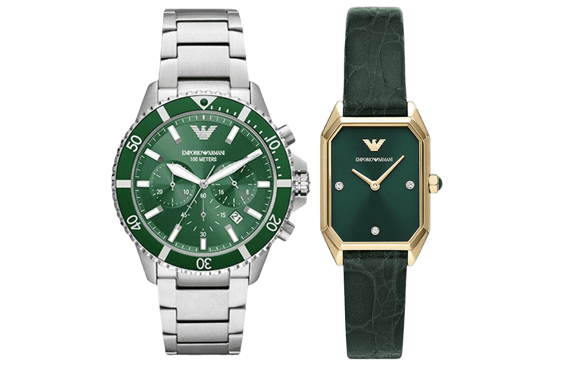 Armani Часы EMPORIO 100m 43mm/24mm AR11399+AR11500