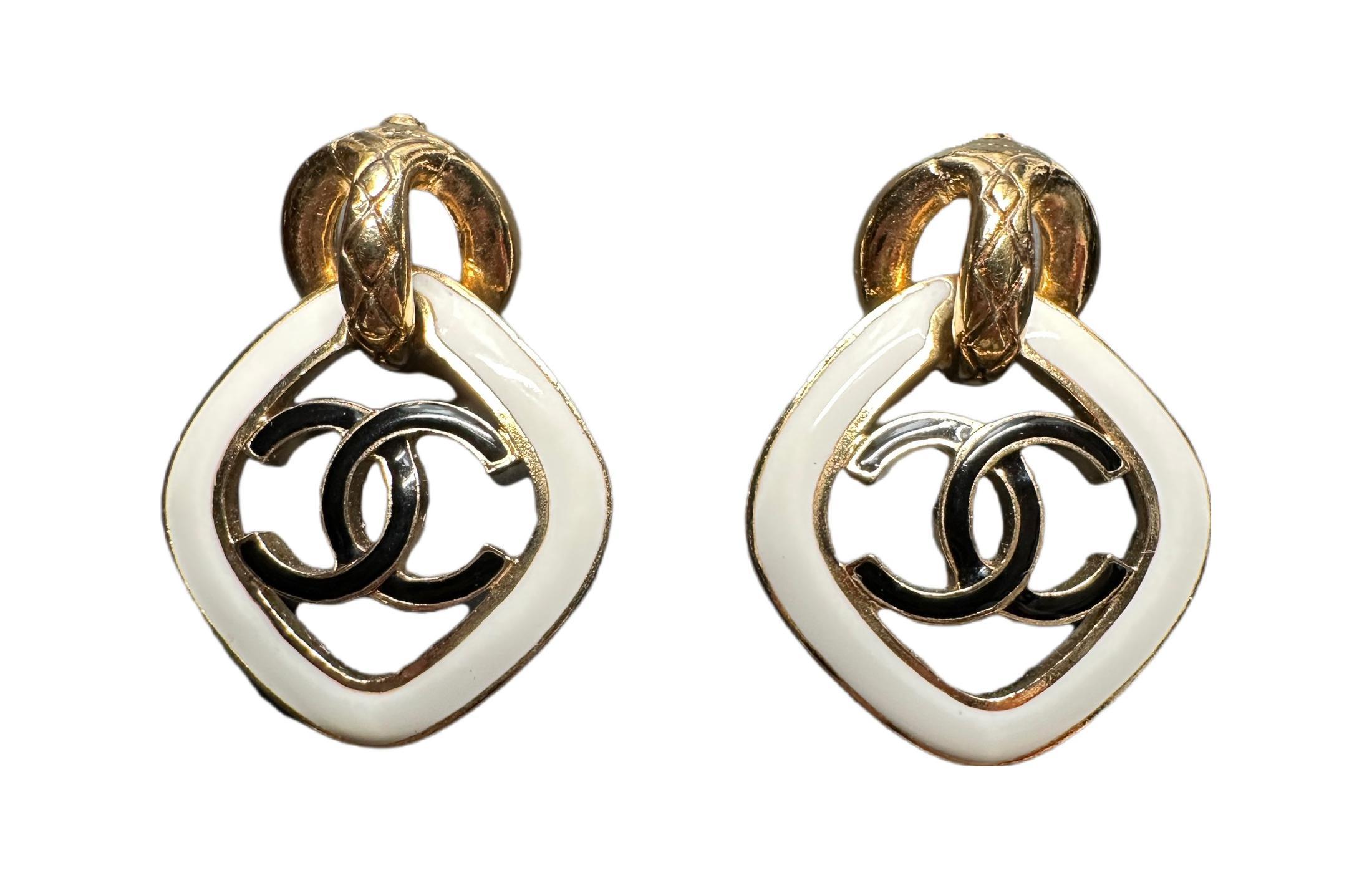 Chanel Серьги Logo