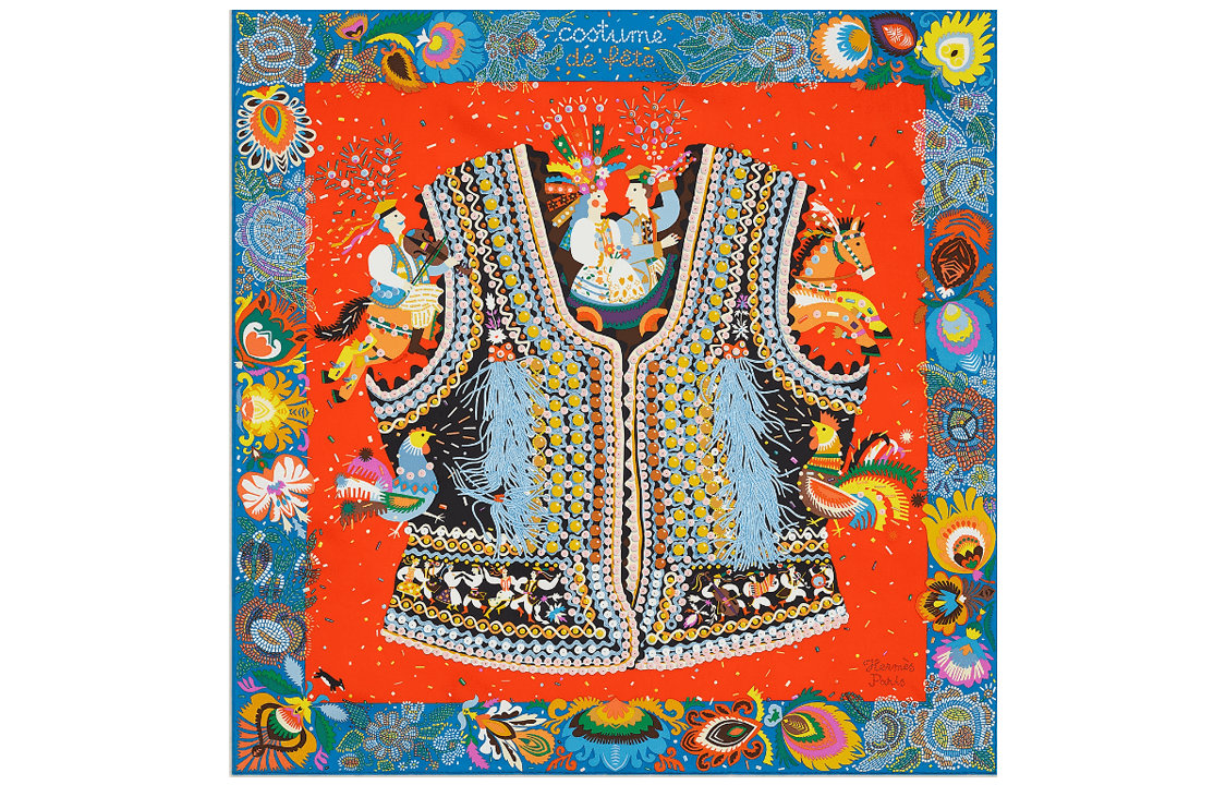 HERMES Шарф Women Silk Scarf