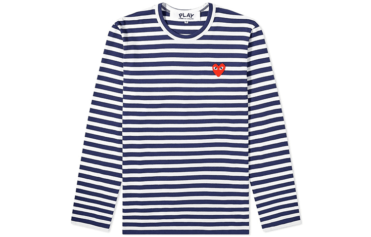 Comme Des Garçons Футболка FW21 Long-Sleeved Long-Sleeved T-Shirt Men's Blue