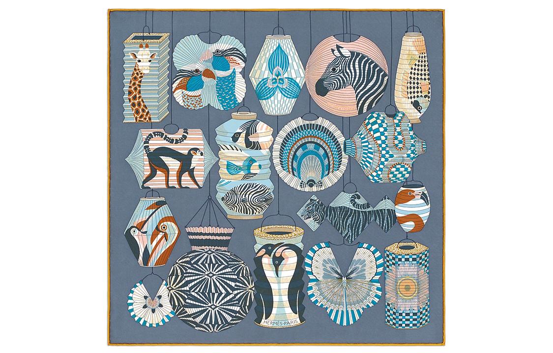 HERMES Шарф Female Silk scarf