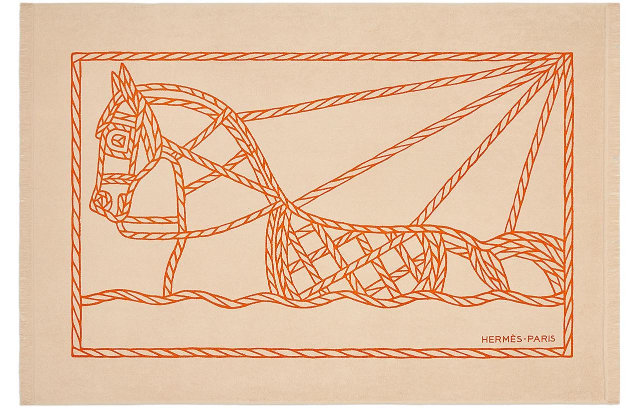 HERMES Спортивный товар Yachting Tatoo Cheval a l'Eau 95x140cm