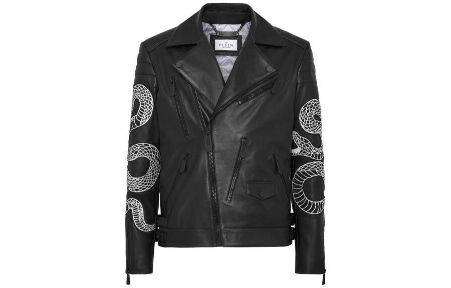 Philipp Plein Кожаная куртка Men Leather Jacket