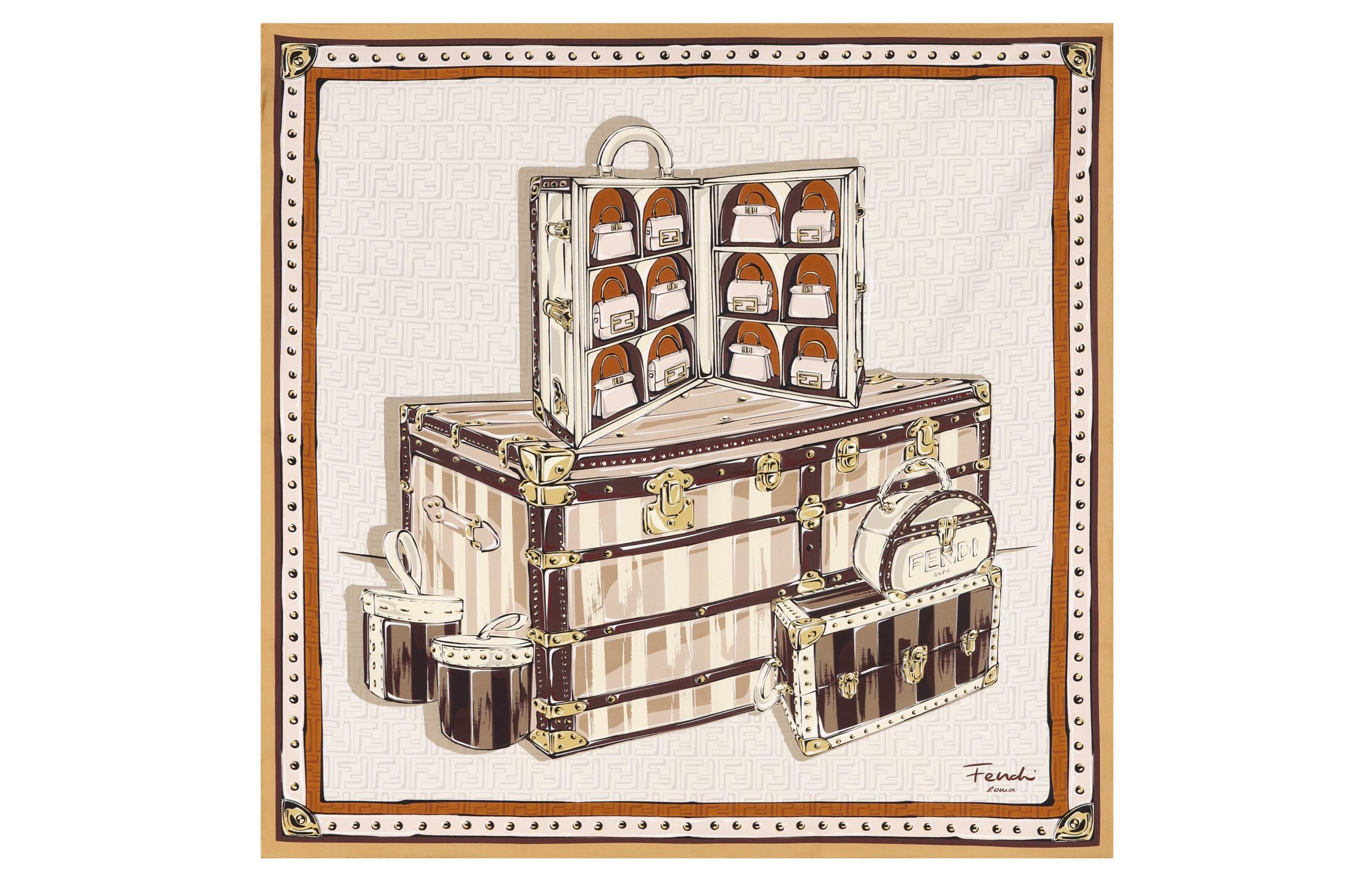 Fendi Шарф Women Silk Scarf