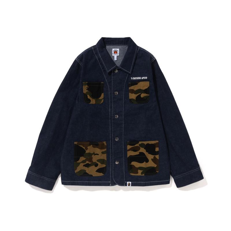 A BATHING APE® Аксессуар Kids Denim Jacket