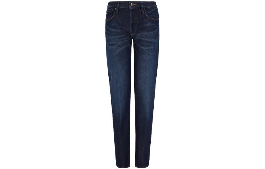 Armani Джинсы EMPORIO / J75 Slim-fit washed stretch-denim jeans