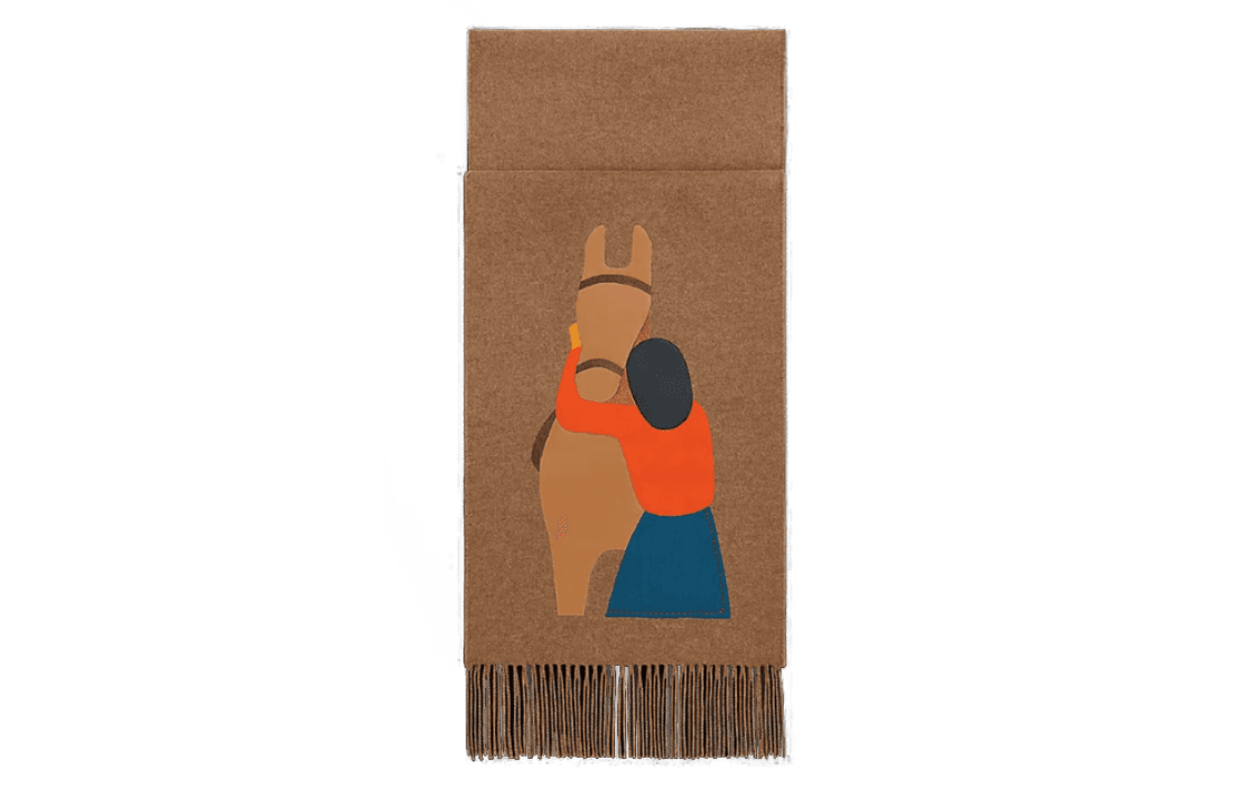 HERMES Шарф Unisex Knit Scarf
