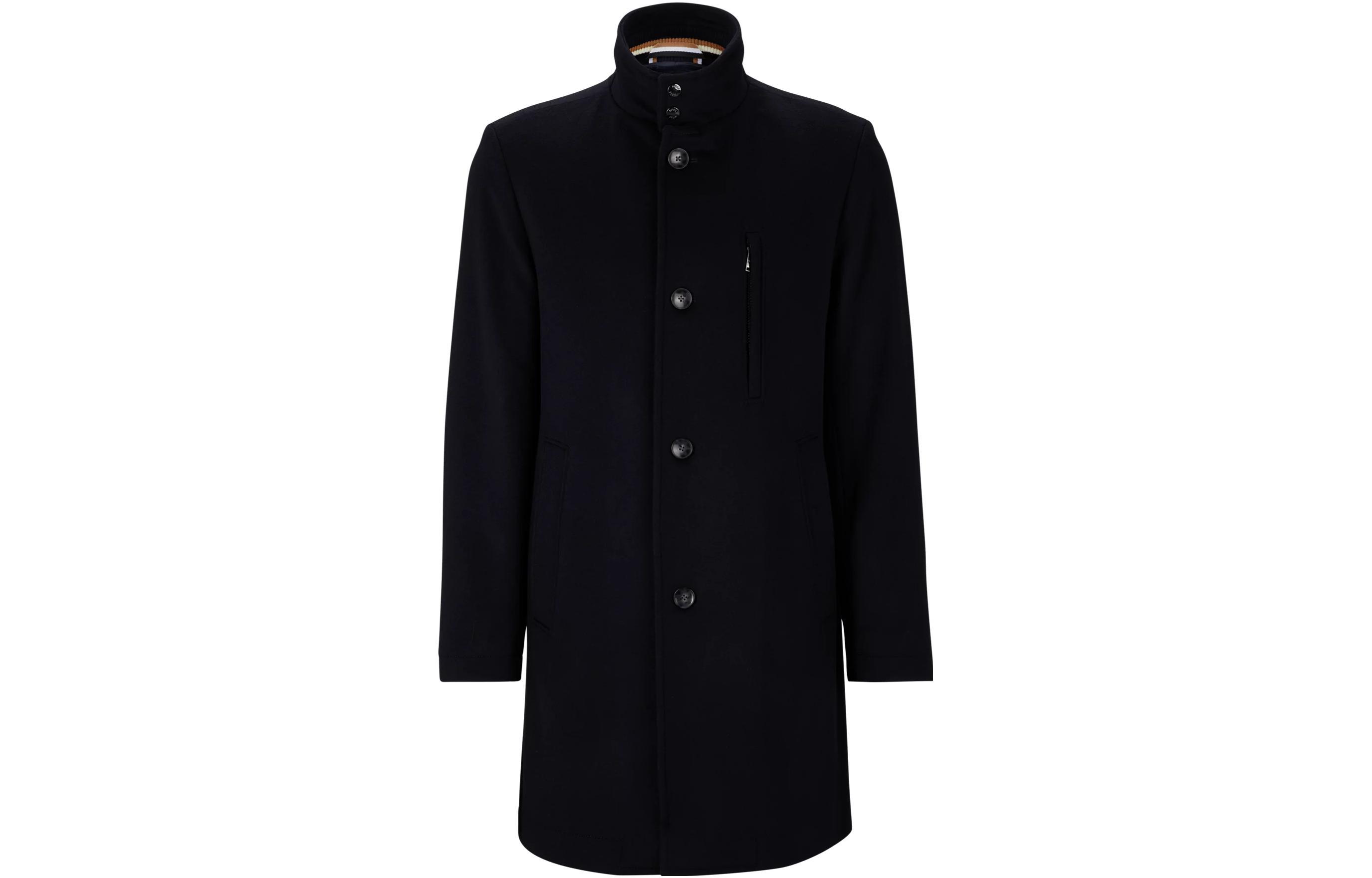 Hugo Boss Пальто Slim-Fit Formal Coat In Virgin Wool And Cashmere