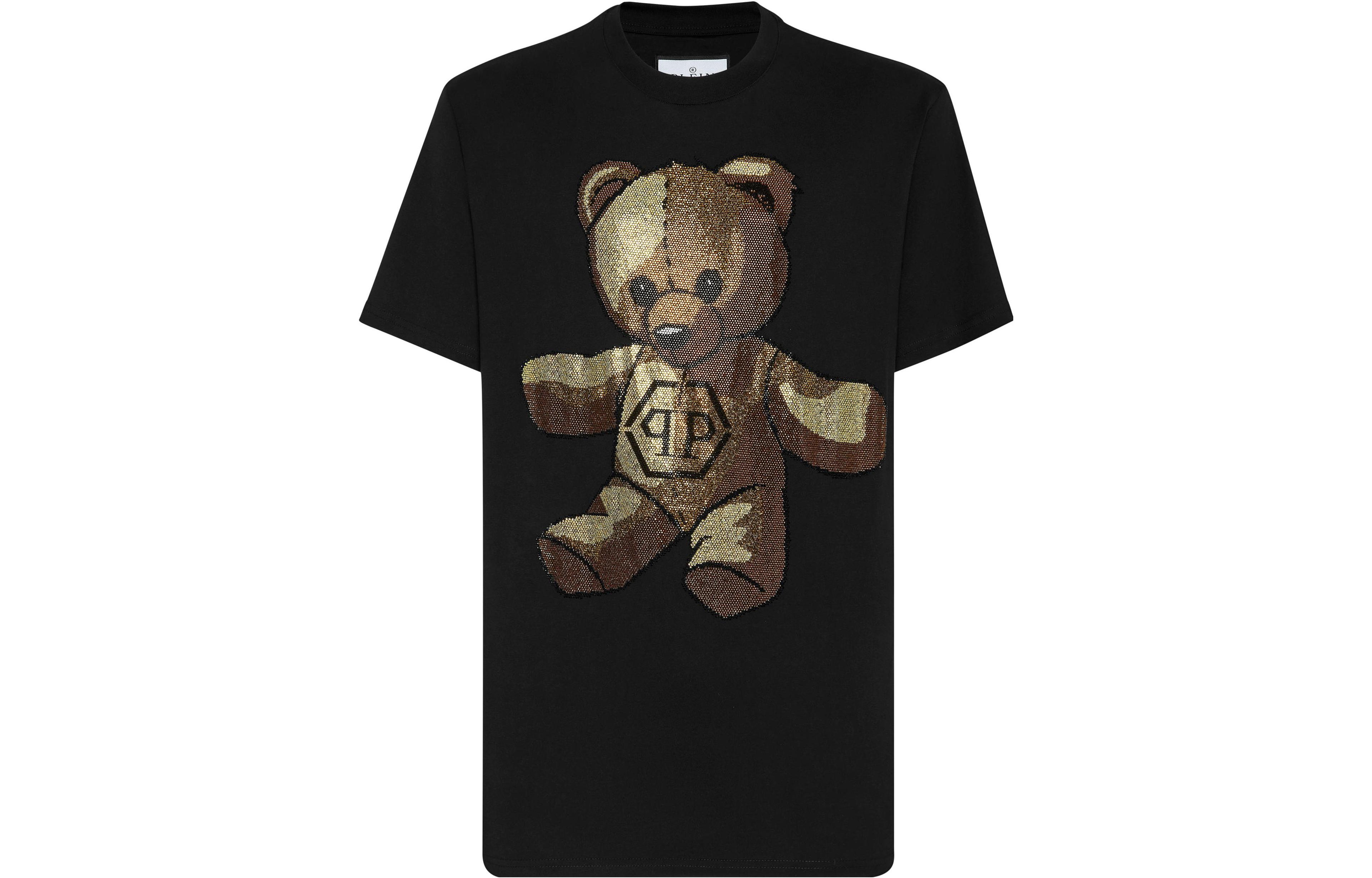 Philipp Plein Футболка T-Shirt Round Neck Ss Teddy Bear T