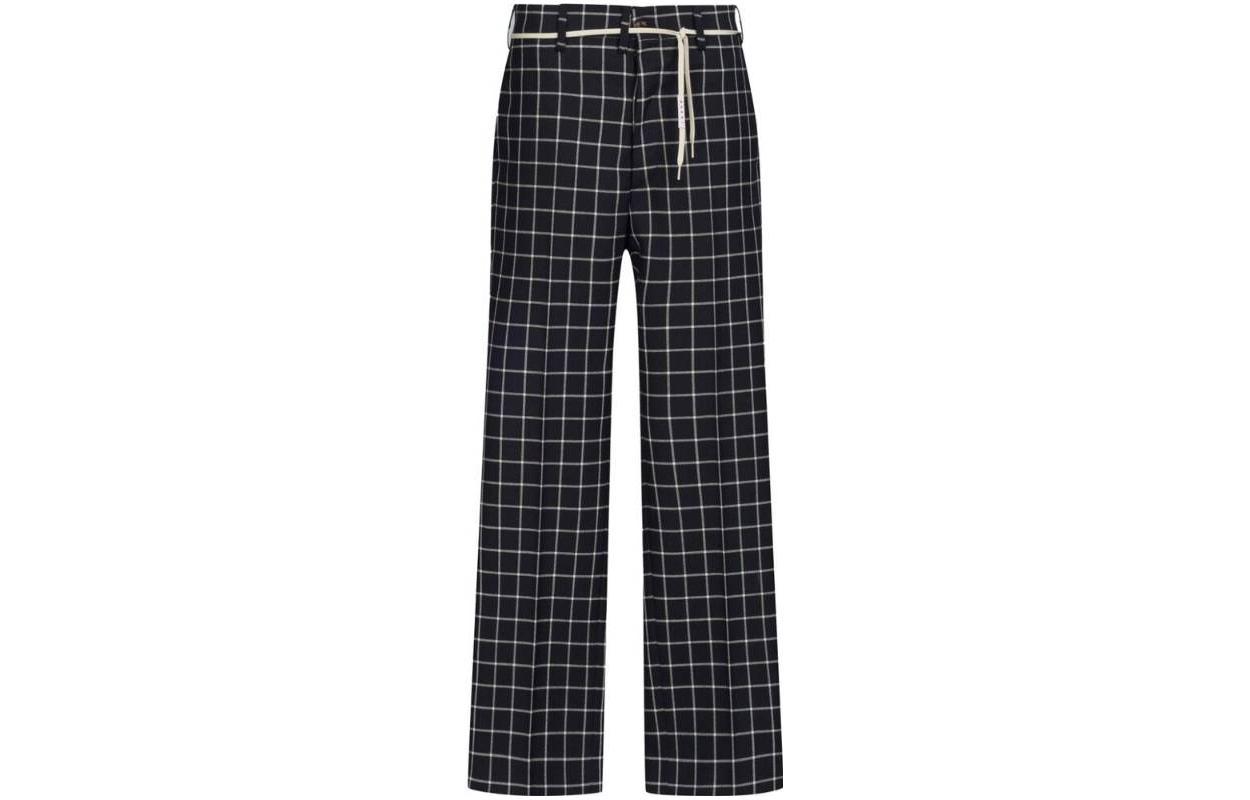 Marni Треники Blavk Checked Wool Chinos
