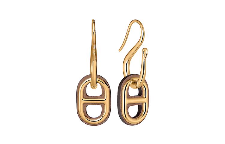 HERMES Серьги O'Maillon Étoupe