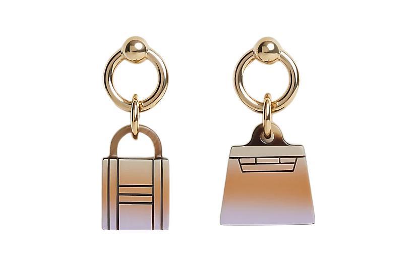 HERMES Серьги Fusion Amulettes Maroquinier