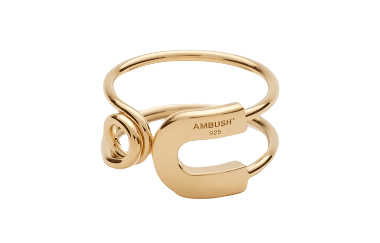 AMBUSH Кольцо PRE-ORDER SAFETY PIN RING
