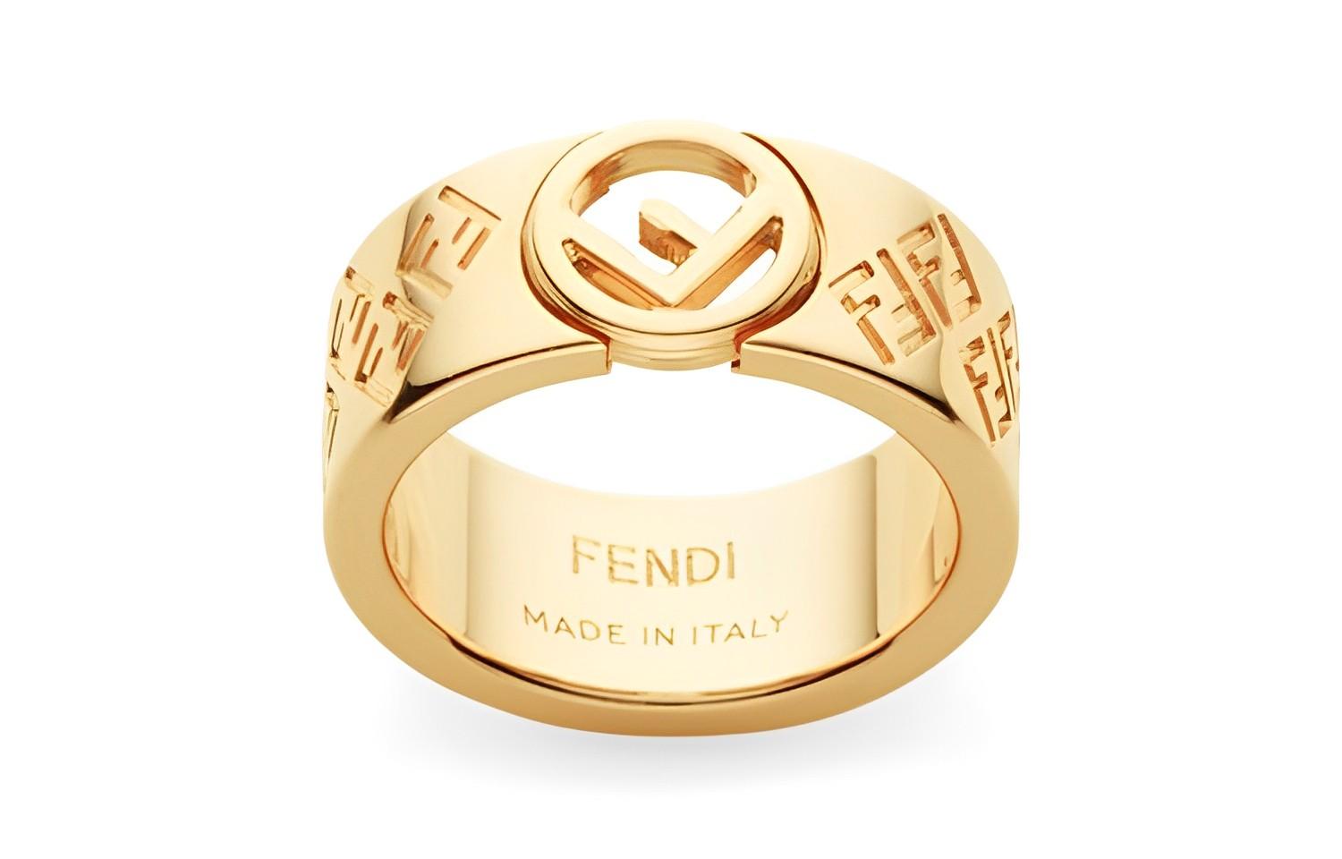 Fendi Кольцо Logo