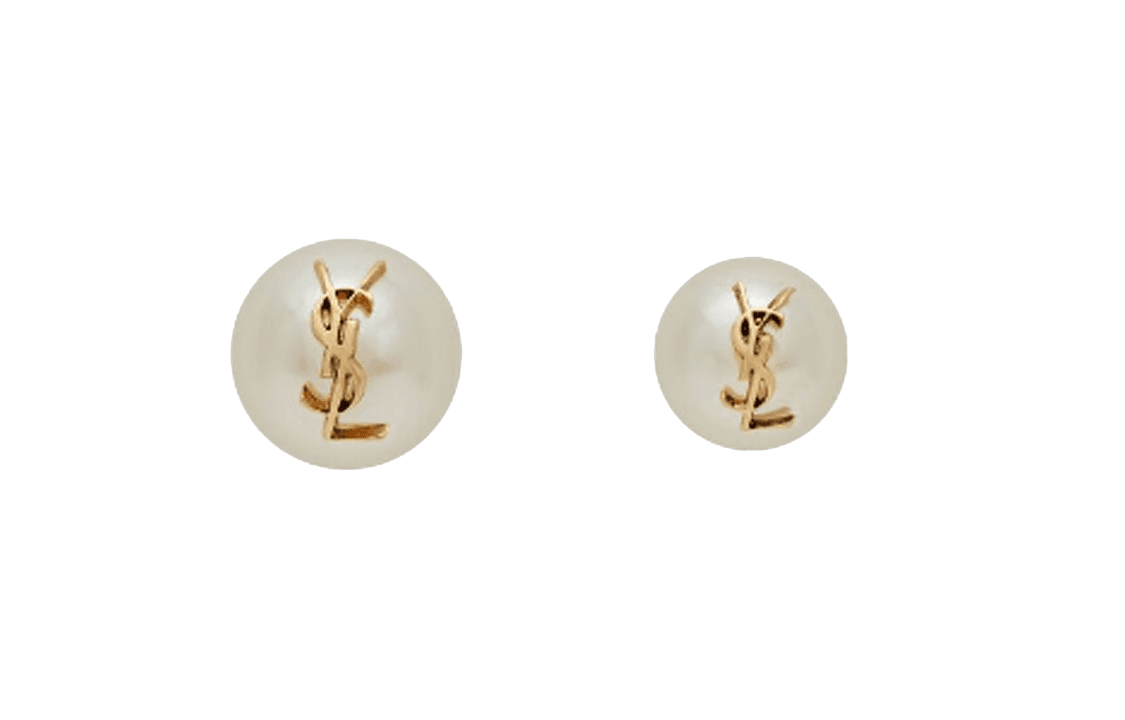Saint Laurent Серьги YSL logo