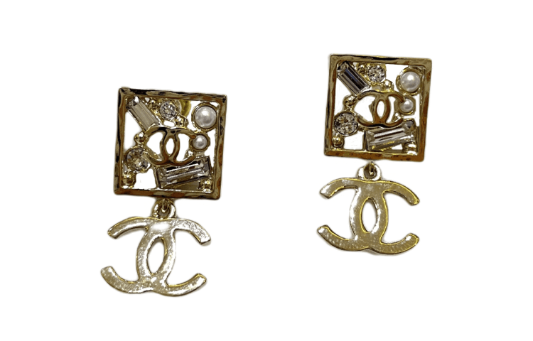Chanel Серьги C logo