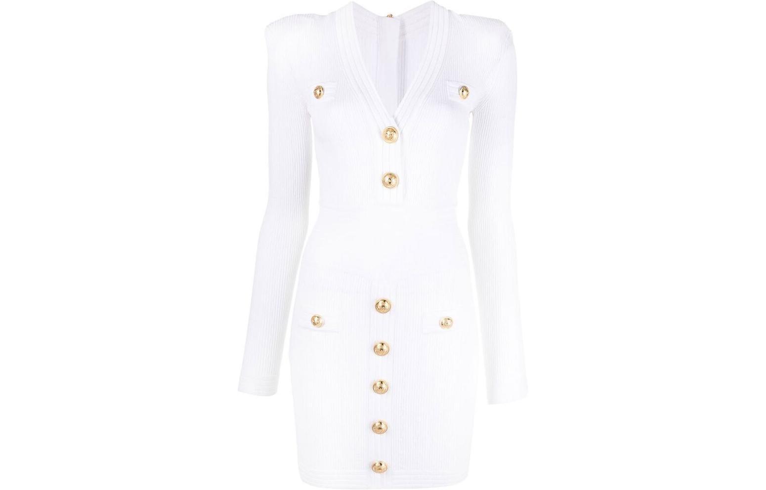 Balmain Платье Women Long-Sleeved Dress